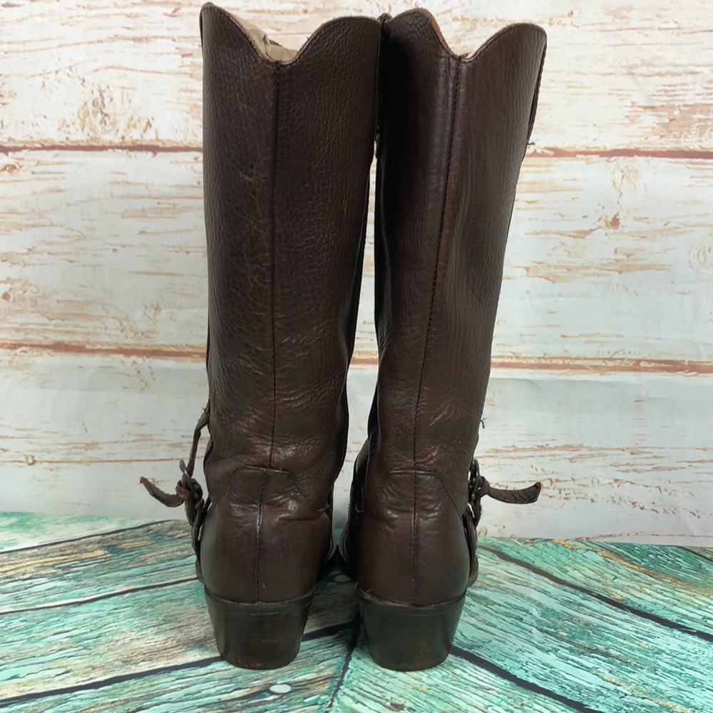 SH97 - Born Crown Tall Leather Boots Women’s 8 - Picture 5 of 8